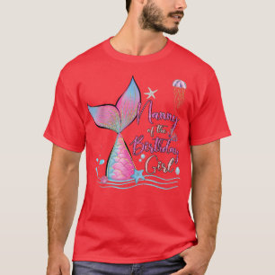 Camiseta Babá Da Rapariga De Aniversário Sereia Família Mág