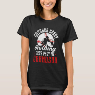 Camiseta Babá de Apanhador de Beisebol Orgulhosa Babá de Um