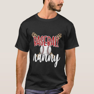 Camiseta Babá de Beisebol Avó Beisebol Babá Jogadora de Bas