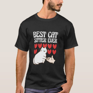 Camiseta Babá de Gatos Engraçado Amante de Gatos Animais Me