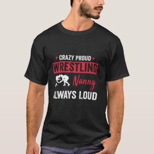Camiseta Babá de Luta Livre Lutadora Babá Orgulhosa Mãe