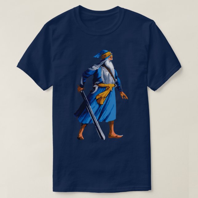 Camiseta Baba Deep Singh Color (Frente do Design)