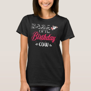 Camiseta Baba Do Aniversário Da Vaca