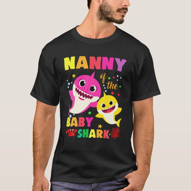Camiseta Babá Do Bebê Tubarão Mamãe Meu Tubarão (Frente)