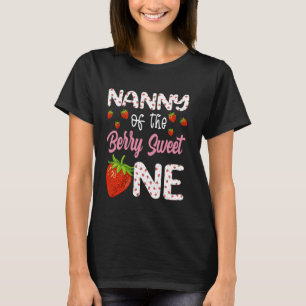 Camiseta Babá Do Berry Sweet One Strawberry First Birt