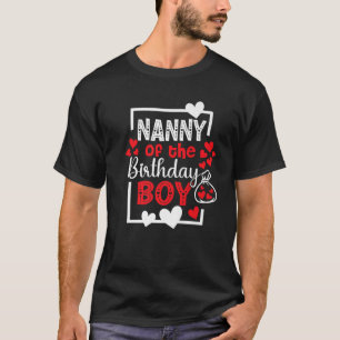 Camiseta Babá do Menino de Aniversário Babá Bday Menino 1º