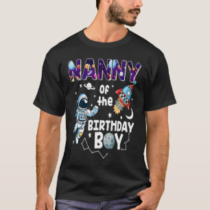 Camiseta Babá Do Tema Espacial Do Astronauta De Aniversário