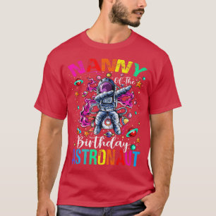 Camiseta Babá Do Tema Espacial Do Astronauta De Aniversário