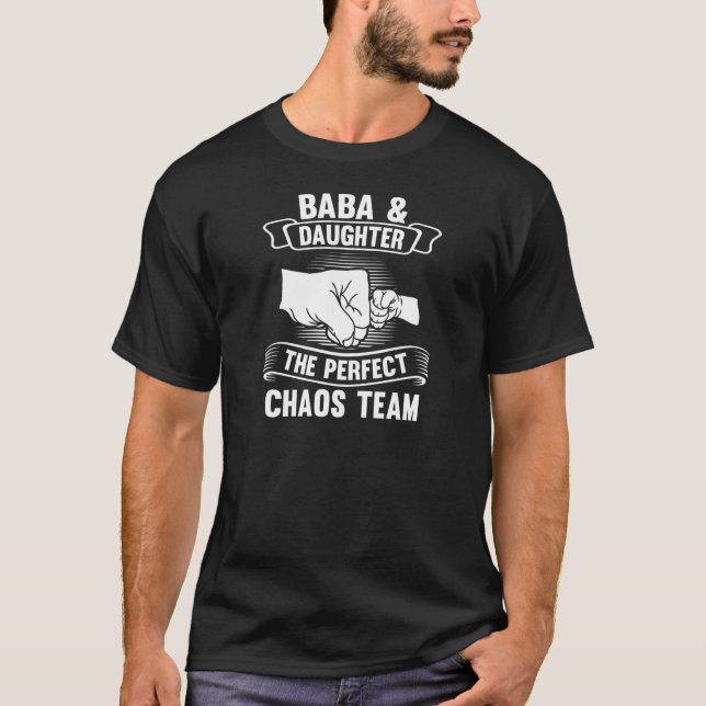 Camiseta Baba e Filha Equipe Baba e Filha (Frente)