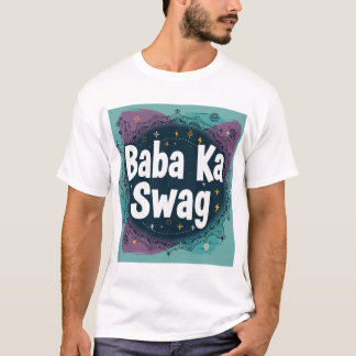 Camiseta Baba Ka Swag | Gráfico Abstrato Indiano Ousado em