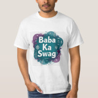 Baba Ka Swag | Gráfico Abstrato Ousado em Hindi De