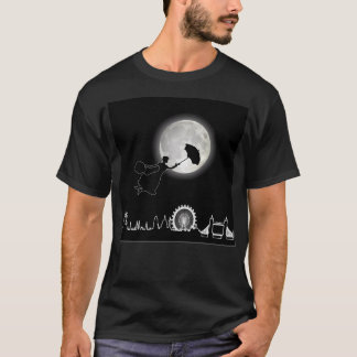 Camiseta Babá Mágica Sobre Londres - Luz Neon