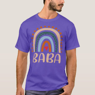 Camiseta Baba Rainbow Vovó Bonita Dia de as mães Engraçado