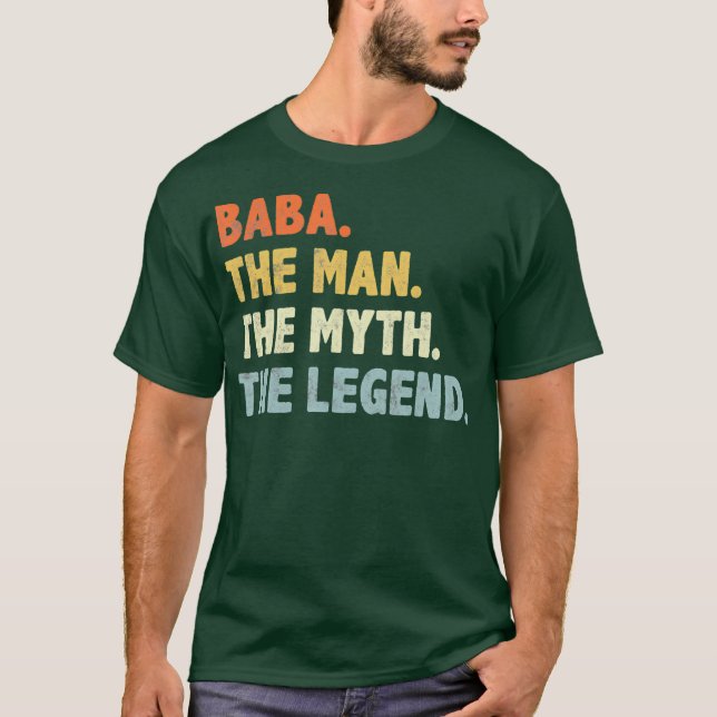 Camiseta Baba The Man Myth Dia de os pais de lenda para (Frente)