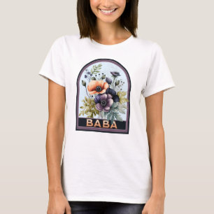 Camiseta Baba Vintage Avó Floral