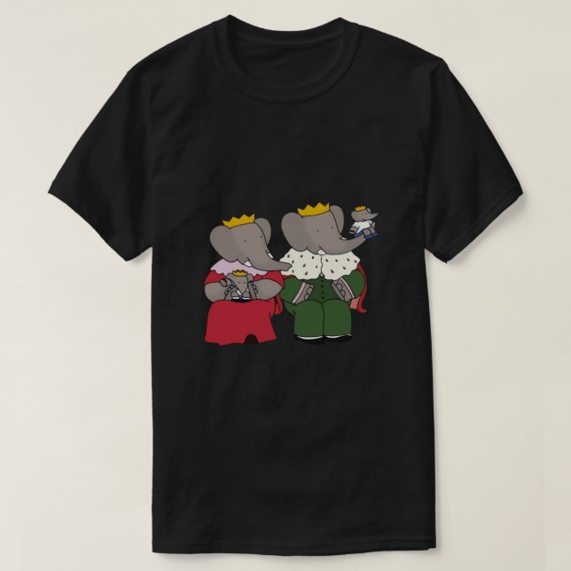 Camiseta Babar the elephant family  Essential (Frente do Design)