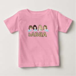 Camiseta bABBA - bebês musicais e pequenas rainhas da dança