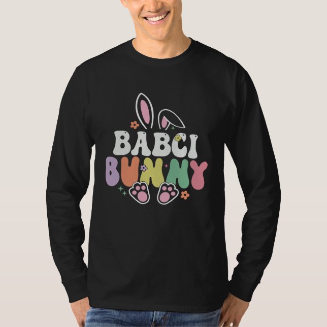 Camiseta Babci Bunny Women Easter Day Rabbit Grandma Family (Frente)