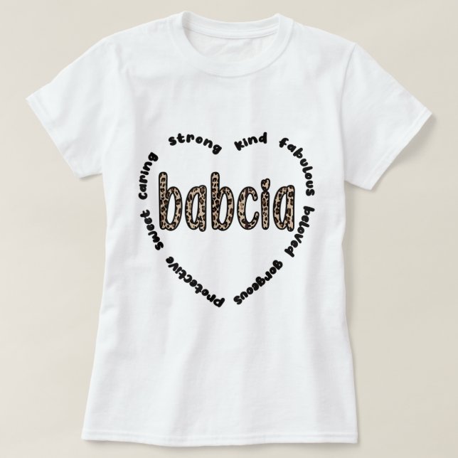 Camiseta Babcia Avó Babcia Apreciação Vovó (Frente do Design)
