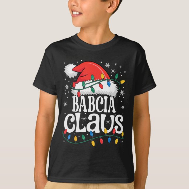 Camiseta Babcia Claus Funny Xmas Christmas Grandma Holiday  (Frente)