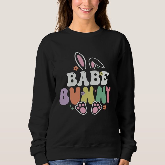 Camiseta Babe Bunny Women Easter Day Rabbit Grandma Family  (Frente)