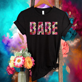 Camiseta Babe Floral Chá de panela-Festa de solteira-Noiva