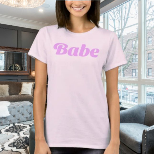 Camiseta BABE Statement – Confiança Suave, Energia (Criador carregado)