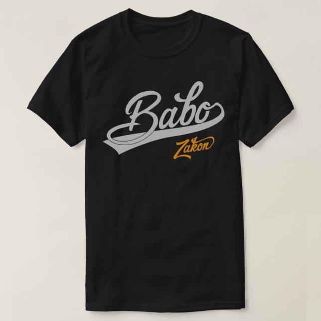 Camiseta Babo je Zakon Bosnian Pai (Frente do Design)