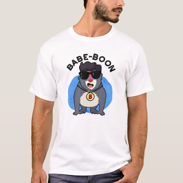Camiseta Baboon Baboon Baboon, Macaco Engraçado Babe-boon (Frente)