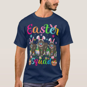 Camiseta Baboon Bunny Ear Engraçado Páscoa Esquadrão Baboon
