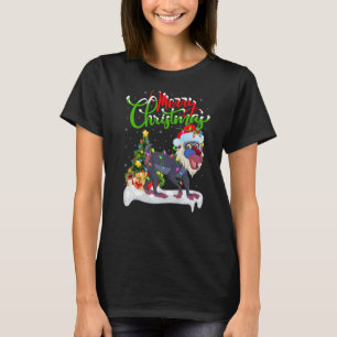 Camiseta Baboon Xmas Decorações Papais noeis Baboon Natal
