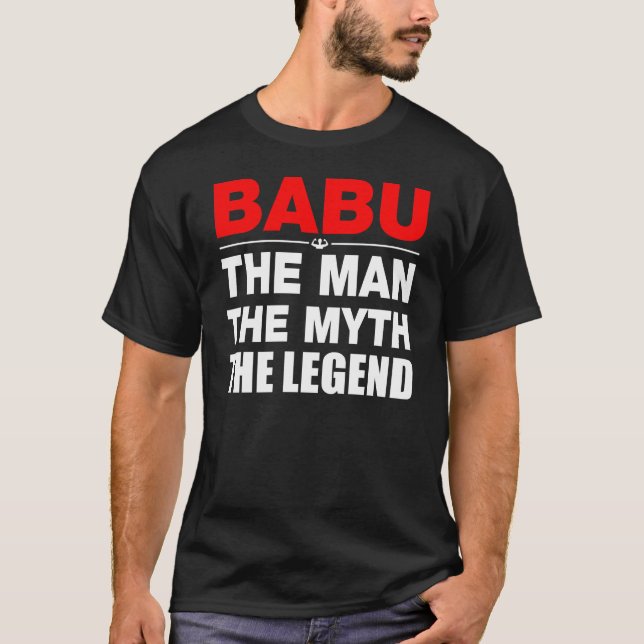 Camiseta Babu o homem o mito a legenda (Frente)