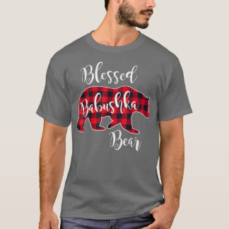 Camiseta Babushka Bear Red Buffalo Xadrez Gran