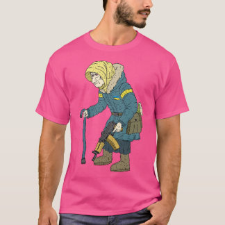 Camiseta babushka tática avó ucraniana