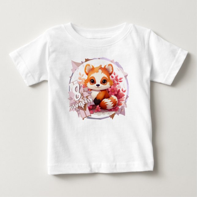 Camiseta Baby - 8 months too (Frente)