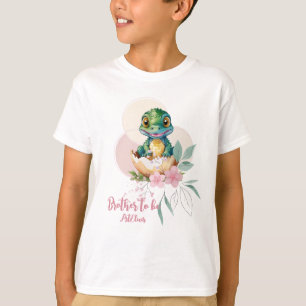 Camiseta Baby Alligator Hatching Floral Brother