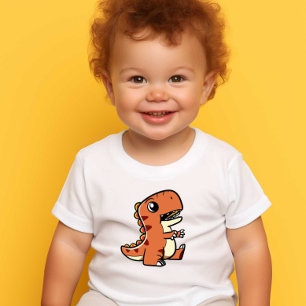 Camiseta Baby Animal Impressão Moderna Bebês crianças camis