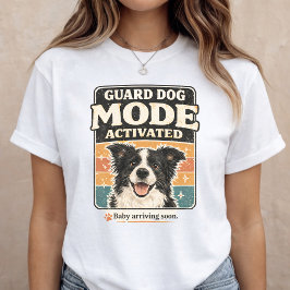Camiseta Baby Announcement Guard Dog Pregnancy Reveal