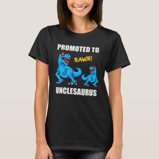 Camiseta Baby Announcement Promoted To Unclesaurus  New Unc