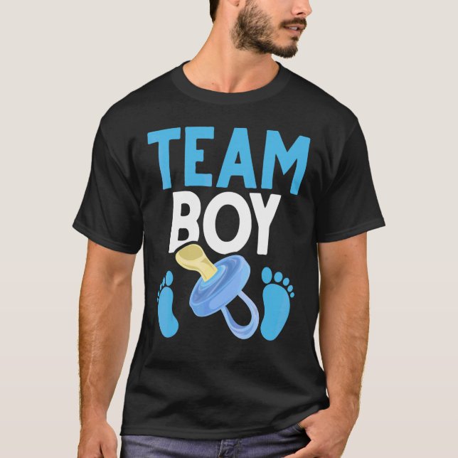 Camiseta Baby Announunciing Future Parents Team Boy Gender  (Frente)