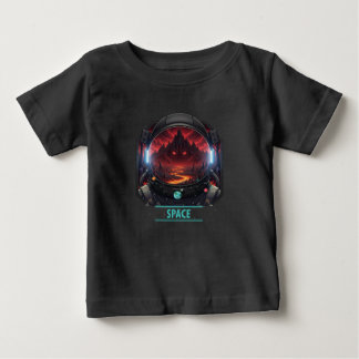Camiseta Baby Astronaut Space Mystery Red Planet Graphic