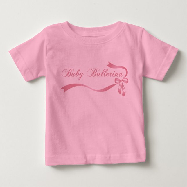 Camiseta Baby Ballerina Toddler Ruffle Tee (Frente)