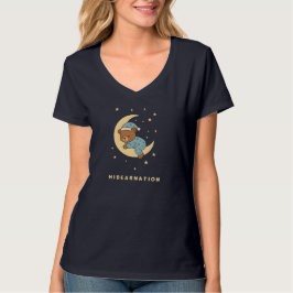 Camiseta Baby Bear Hibernating on Moon
