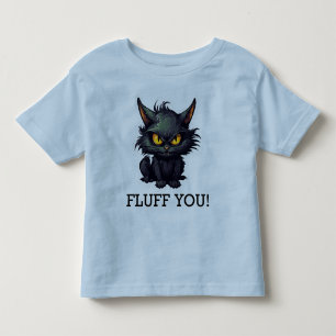 Camiseta Baby Black Cat Design - Toddler Fine Jersey T Shir