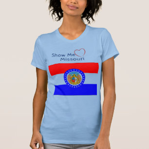 Camiseta Baby Blue 'Show me Love Missouri Patriotic