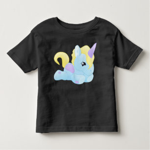 Camiseta Baby Blue Unicorn 2t 3t 4t 5t Meninas