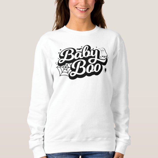 Camiseta Baby Boo Halloween Basic (Frente)