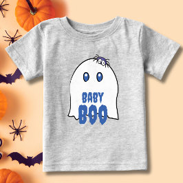 Camiseta Baby Boo no Halloween Menino Adorável Fantasma Fam