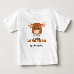 Camiseta Baby Boy Longhorn Burt Orange