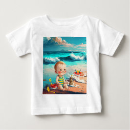 Camiseta Baby Boy na Praia